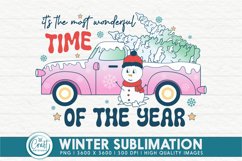 Winter PNG Sublimation | Christmas Car Sublimation Design Product Image 1