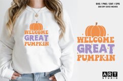 Welcome great pumpkin, Halloween svg, Halloween Svg t shirt Product Image 1