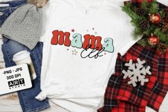 Retro christmas sublimation, Mama elf png sublimation Product Image 2