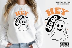 Hey Boo Halloween SVG | Boo SVG Design | Halloween T Shirt Product Image 1