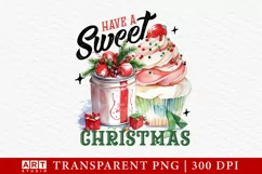 Vintage Sweet Christmas PNG | Christmas Sublimation Product Image 1