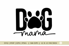 Dog SVG, Dog Mama, Funny Dog Quote SVG Cut File Product Image 1