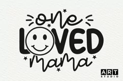 One loved mama svg, mothers day, mothers day svg, svg files Product Image 2