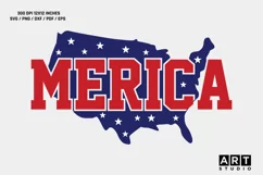 4th Of July SVG Designs - Merica SVG - Patriotic SVG Designs Product Image 1