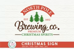 Vintage Christmas Sign SVG | Christmas Sign SVG | Christmas Product Image 1