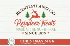 Vintage Christmas Sign SVG | Christmas SVG | Christmas Sign Product Image 1