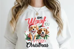 Christmas Sublimation PNG, Christmas Dog PNG Sublimation Product Image 2
