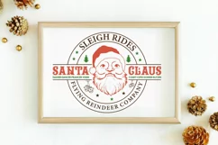 Vintage Christmas Santa Sign SVG | Christmas Sign SVG Design Product Image 2