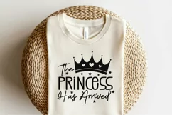 Baby Girl SVG, The Princess Has Arrived, Cut Baby SVG Product Image 2