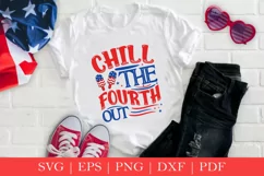 Chill The Fourth Out, 4th Of July SVG, American SVG Designs Product Image 2