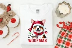 Christmas Dog Sublimation - Merry Woofmas PNG Sublimation Product Image 2