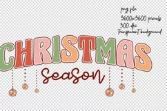 Retro Christmas Season Sublimation|Christmas PNG Sublimation Product Image 2