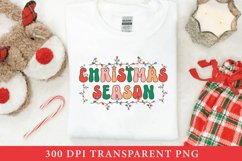 Retro Christmas Season PNG Sublimation, Christmas T-Shirt Product Image 2