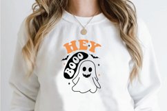 Hey Boo Halloween SVG | Boo SVG Design | Halloween T Shirt Product Image 2