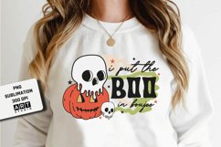 Halloween PNG Sublimation, Iput the boo in boujee PNG Product Image 2