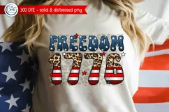 Freedom 1776 PNG, 4th Of July Sublimation, American PNG Product Image 2