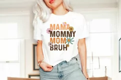 Mama Mommy Mom Bruh PNG | Mothers Day Sublimation Product Image 2