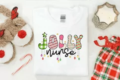 Jolly Nurse PNG | Christmas Nurse Sublimation|Christmas PNG Product Image 2