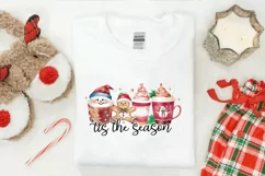 'tis the season png, christmas coffee sublimation designs Product Image 2