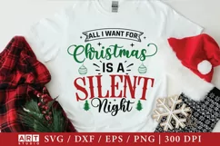 All I Want For Christmas SVG, Christmas SVG Onament Product Image 2