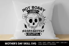 Mothers Day SVG, Mom Skull svg design, Flower T shirt design Product Image 3