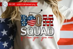 Boom Squad PNG, 4th Of July Sublimation, American PNG Product Image 1