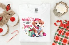 Santa's Little Yelper PNG | Christmas Dog Sublimation Product Image 2