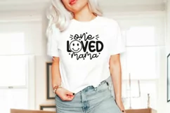One loved mama svg, mothers day, mothers day svg, svg files Product Image 3