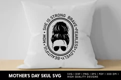 Mothers day skull svg - happy mothers day t shrit design Product Image 3