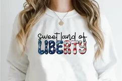 4th Of july Sublimation Design, sweet land of liberty png Product Image 2