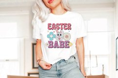 Retro Easter Babe PNG Sublimation | Easter Sublimation Product Image 2