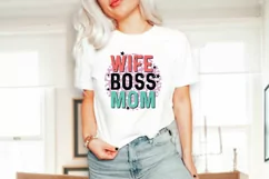Wife Boss Mom Sublimation | Mothers Day PNG Sublimation Product Image 3