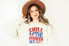 Chill The Fourth Out, 4th Of July SVG, American SVG Designs Product Image 3