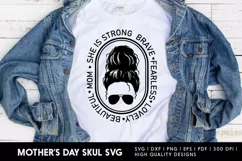 Mothers day skull svg - happy mothers day t shrit design Product Image 4