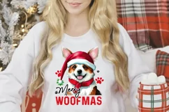 Christmas Dog Sublimation - Merry Woofmas PNG Sublimation Product Image 3