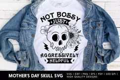 Mothers Day SVG, Mom Skull svg design, Flower T shirt design Product Image 4