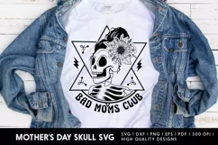 Bad Moms Club, Mothers day skull svg, happy mothers day svg Product Image 3