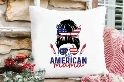 4th Of July | All American Mama |Patriotic SVG Design Product Image 3
