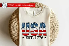 USA EST 1776 PNG, 4th Of July Sublimation Product Image 3