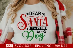 Christmas Dog SVG, Christmas SVG, Christmas T- Shirt Design Product Image 1