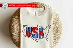 USA PNG,4th Of July Sublimation, American Sublimation PNG Product Image 1
