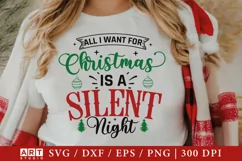 All I Want For Christmas SVG, Christmas SVG Onament Product Image 3