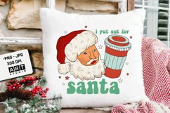 Christmas sublimation, Retro santa christmas png sublimation Product Image 1