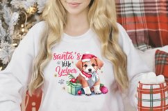 Santa's Little Yelper PNG | Christmas Dog Sublimation Product Image 3
