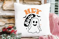 Hey Boo Halloween SVG | Boo SVG Design | Halloween T Shirt Product Image 3