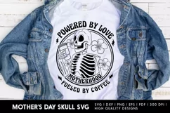 Mothers day skull svg, mothers day coffee svg designs Product Image 1