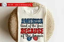 America Land of The Free Because Of The Brave, 4th Of July Product Image 3