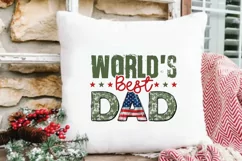 Fathers Day PNG Sublimation, Dad PNG, World's Best Dad PNG Product Image 3