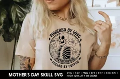 Mothers day skull svg, mothers day coffee svg designs Product Image 4