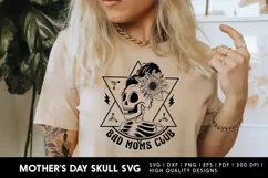 Bad Moms Club, Mothers day skull svg, happy mothers day svg Product Image 4